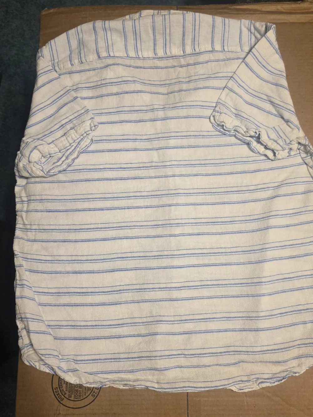 Ben Sherman White Shirt with Light Blue Stripes